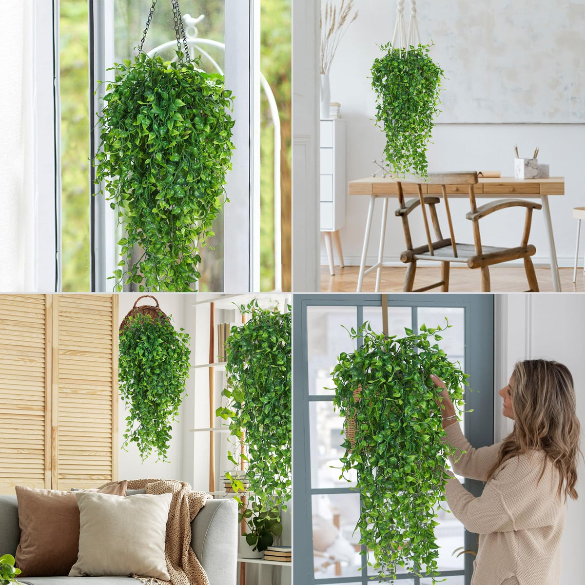 RECUTMS outdoor decor use allows patio and balcony greenery all year.