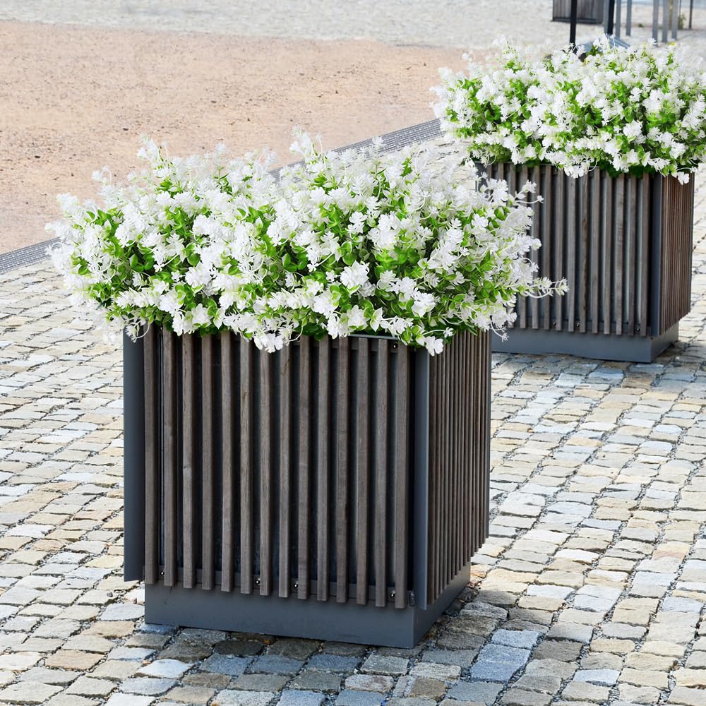 RECUTMS artificial lotus outdoor vibrant colors brighten any patio.