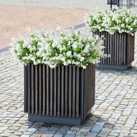 RECUTMS artificial lotus outdoor vibrant colors brighten any patio.