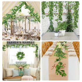 RECUTMS ivy garland draped on wall to create lush ambiance