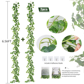RECUTMS ivy garland close-up shows realistic leaves and vibrant color