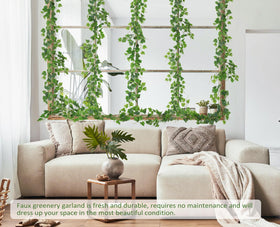 RECUTMS ivy garland features bendable stems for simple shaping