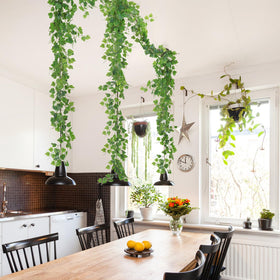 RECUTMS ivy garland enhances wedding arch with natural greenery