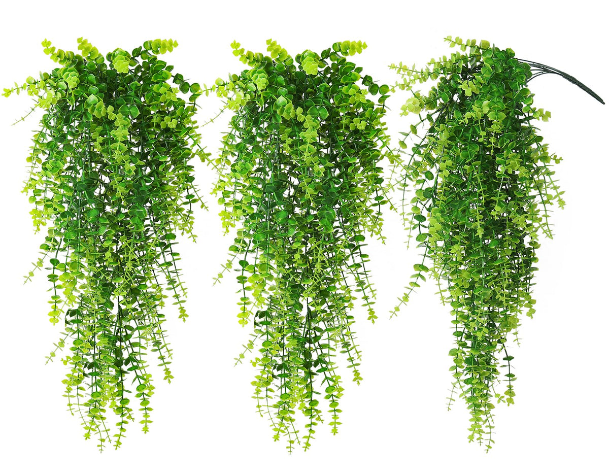 RECUTMS hanging money plants 3-pack with vivid greenery for instant outdoor decor