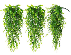 RECUTMS hanging money plants 3-pack with vivid greenery for instant outdoor decor