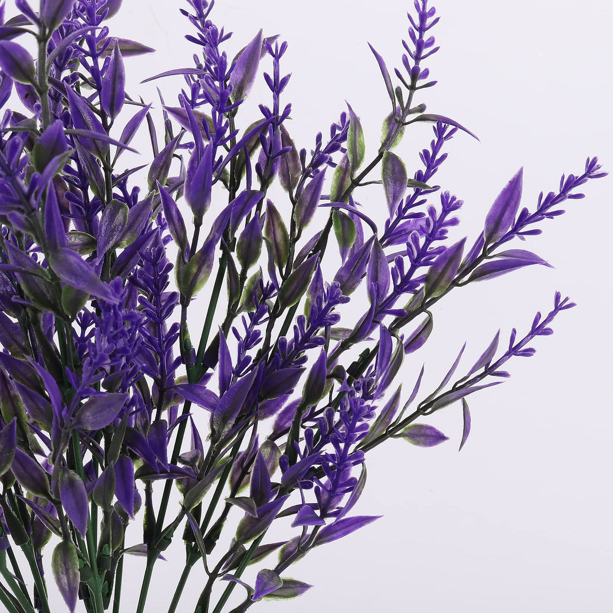 RECUTMS artificial lavender bouquet in rustic pitcher enhances farmhouse style.