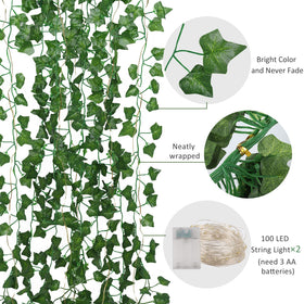 RECUTMS LED light strings on vines add gentle illumination for events