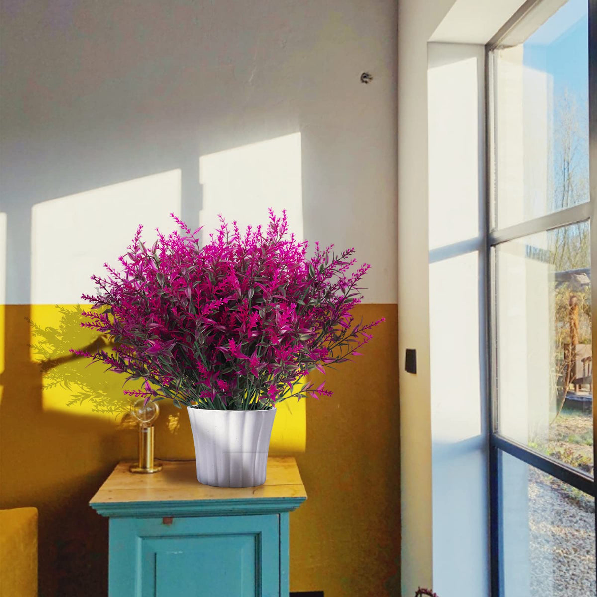 RECUTMS durable faux plants stay fresh-looking without daily watering or trimming