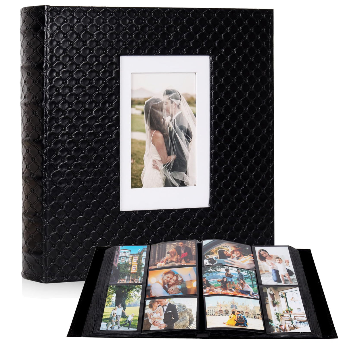 RECUTMS photo album with 600 pockets for 4x6 memories