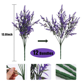 RECUTMS UV-resistant lavender plants for outdoors maintain vibrant color in sun.