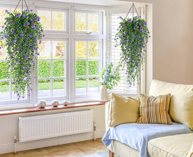 RECUTMS waterproof outdoor artificial greens offer year-round decor without watering.