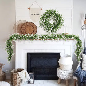 RECUTMS wedding backdrop garland enhances archways with realistic greenery.