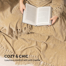 RECYCO fringe tassels detail adds stylish decor and warmth