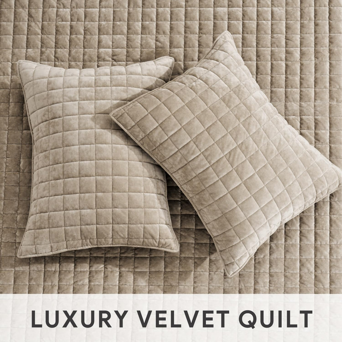 RECYCO oversized king quilt offers generous drape for full coverage on large beds.