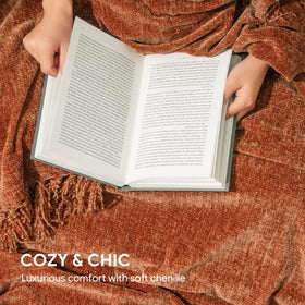 RECYCO throw blanket 50x60 size covers two people comfortably.
