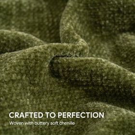 RECYCO throw blanket draped on bed for cozy ambiance