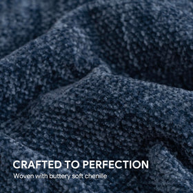 RECYCO Throw Blanket folded on couch demonstrates versatile decor and warmth