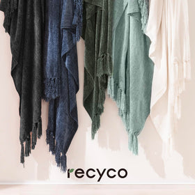 RECYCO Throw Blanket two people relaxing delivers shared comfort