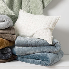 RECYCO two shams complete the set for a coordinated, hotel-inspired bed ensemble