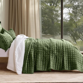 RECYCO velvet quilt stitch detail highlighting channel pattern and durability