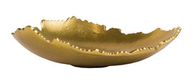 Red Co centerpiece bowl with sculpted edges adds an elegant focal point to any table