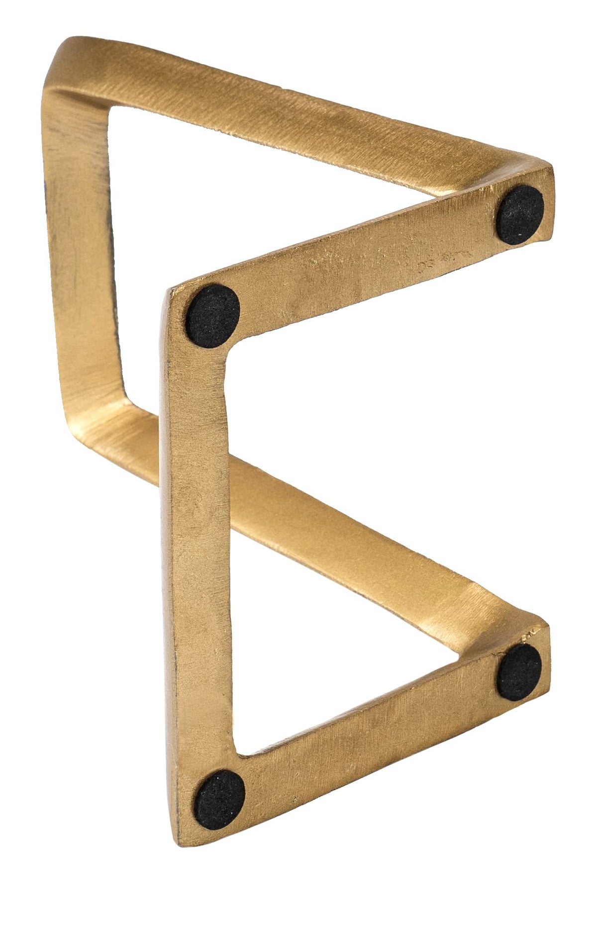 Red Co. magazine display stand in distressed gold perfect for menus.