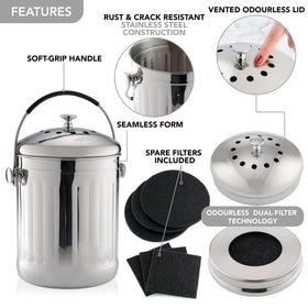RED FACTOR includes spare filters for ongoing odor protection
