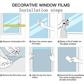 REDAMANCY easy-install water-spray window film lets you reposition during application.