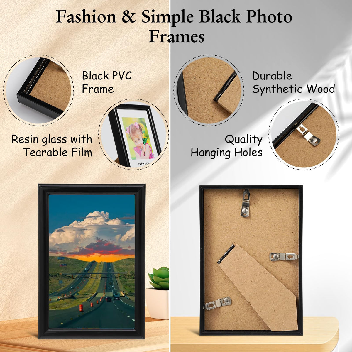 Redbaker 24 pack frames arranged for gallery wall display setup