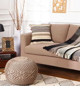 REDEARTH 18x18 natural cotton cover fits standard inserts neatly.