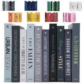 Redesigned Basics decorative books with hidden storage for discreet organization.