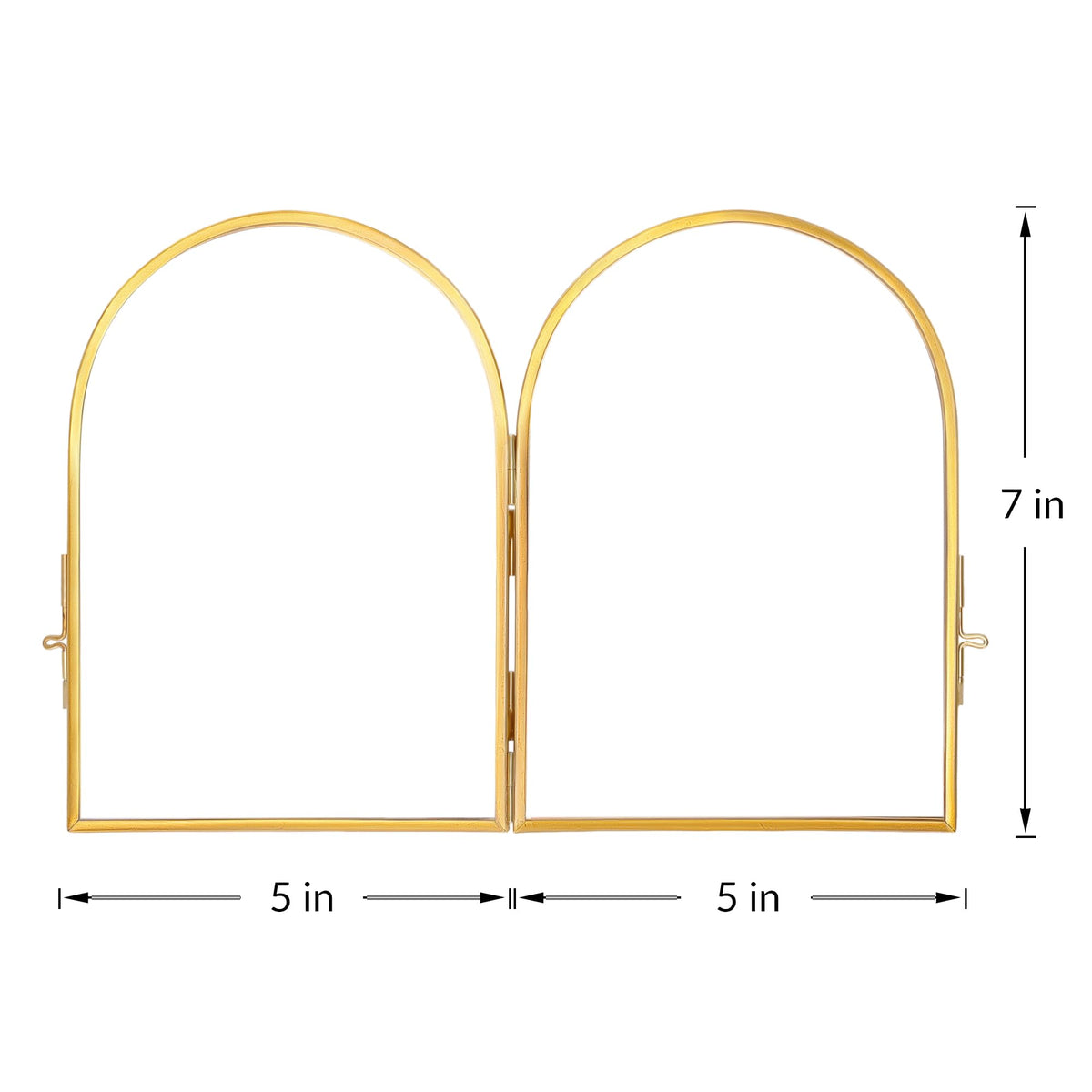 REDHUGO arc-shaped brass frame highlights versatility with foldable design.