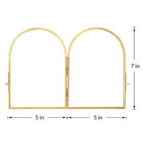 REDHUGO arc-shaped brass frame highlights versatility with foldable design.