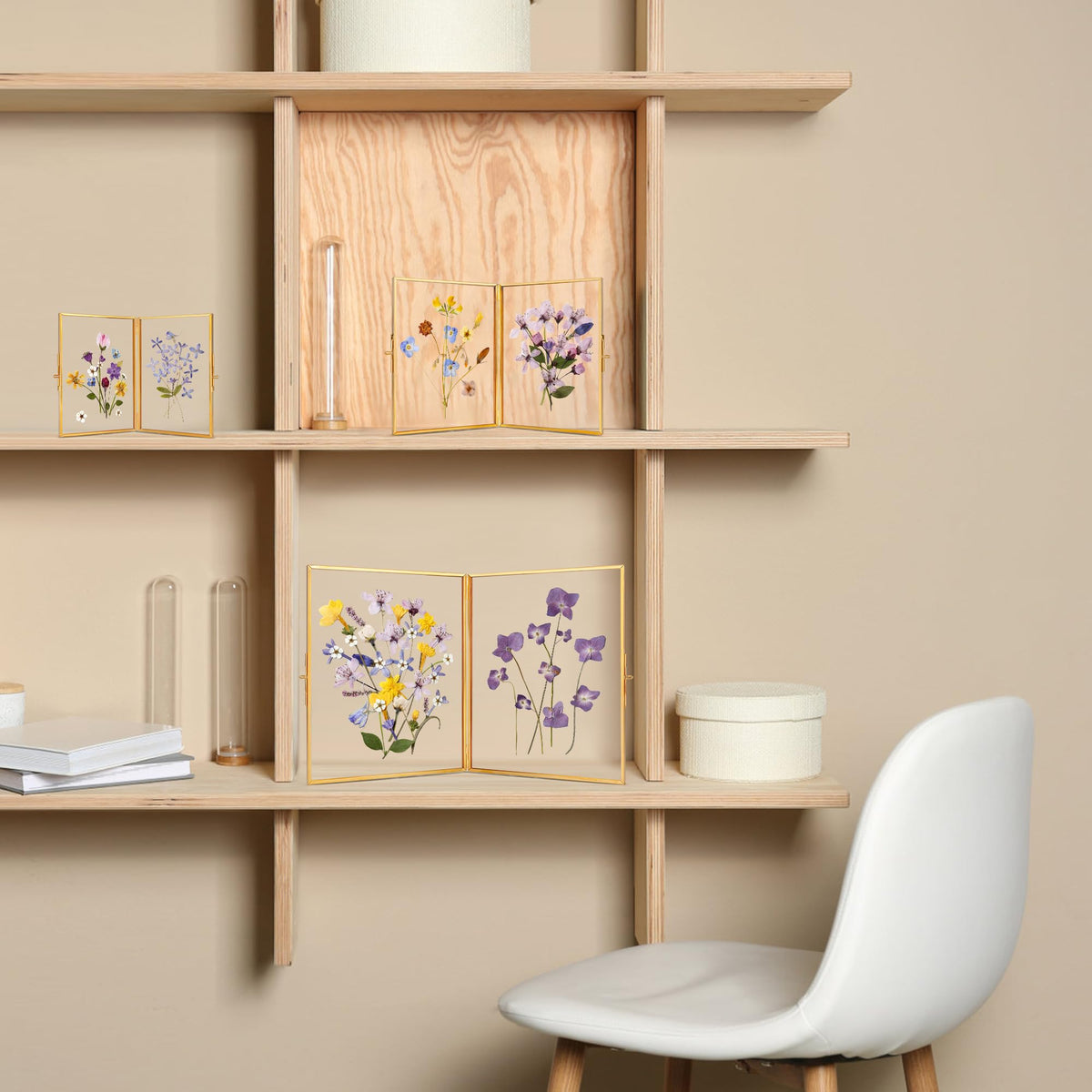 Redhugo dried flowers display frame ideal for showcasing keepsakes and small crafts