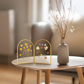 RedHugo pressed flowers display idea adds elegant decor to any room.