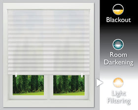 Shade trimmed to fit custom window size for a seamless look