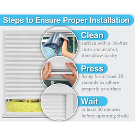 Cordless lift and lower with clips for child safety and easy operation