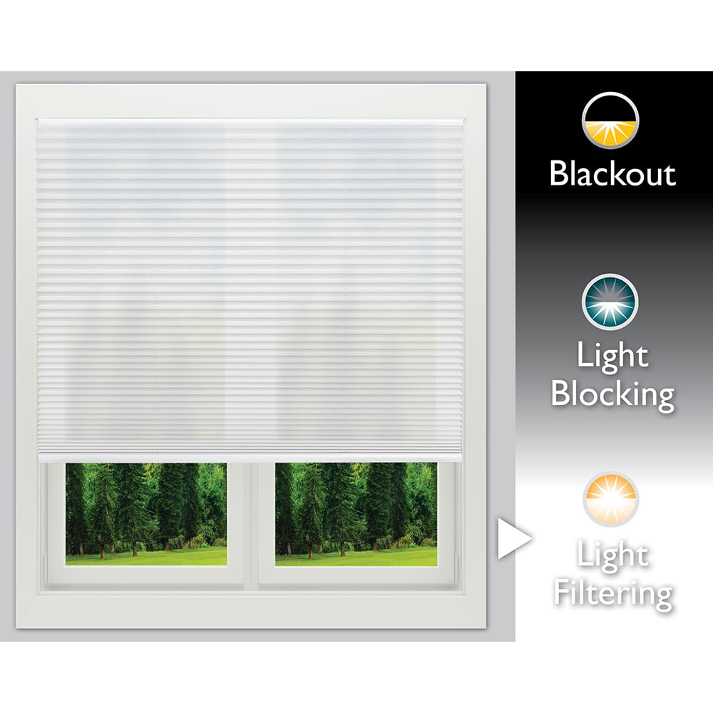Redi Shade Cordless Safety Design highlights child and pet friendly, risk-free operation.