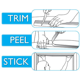 Trim-to-fit option perfect for windows with varying widths