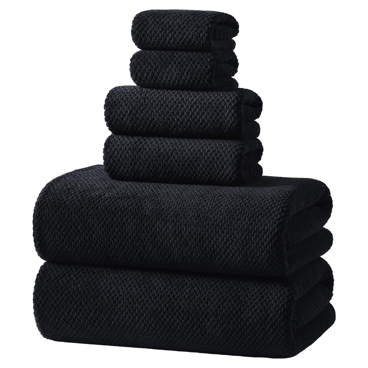 REDKISS 6-piece bath towel set packaging showcases premium value for any bathroom.