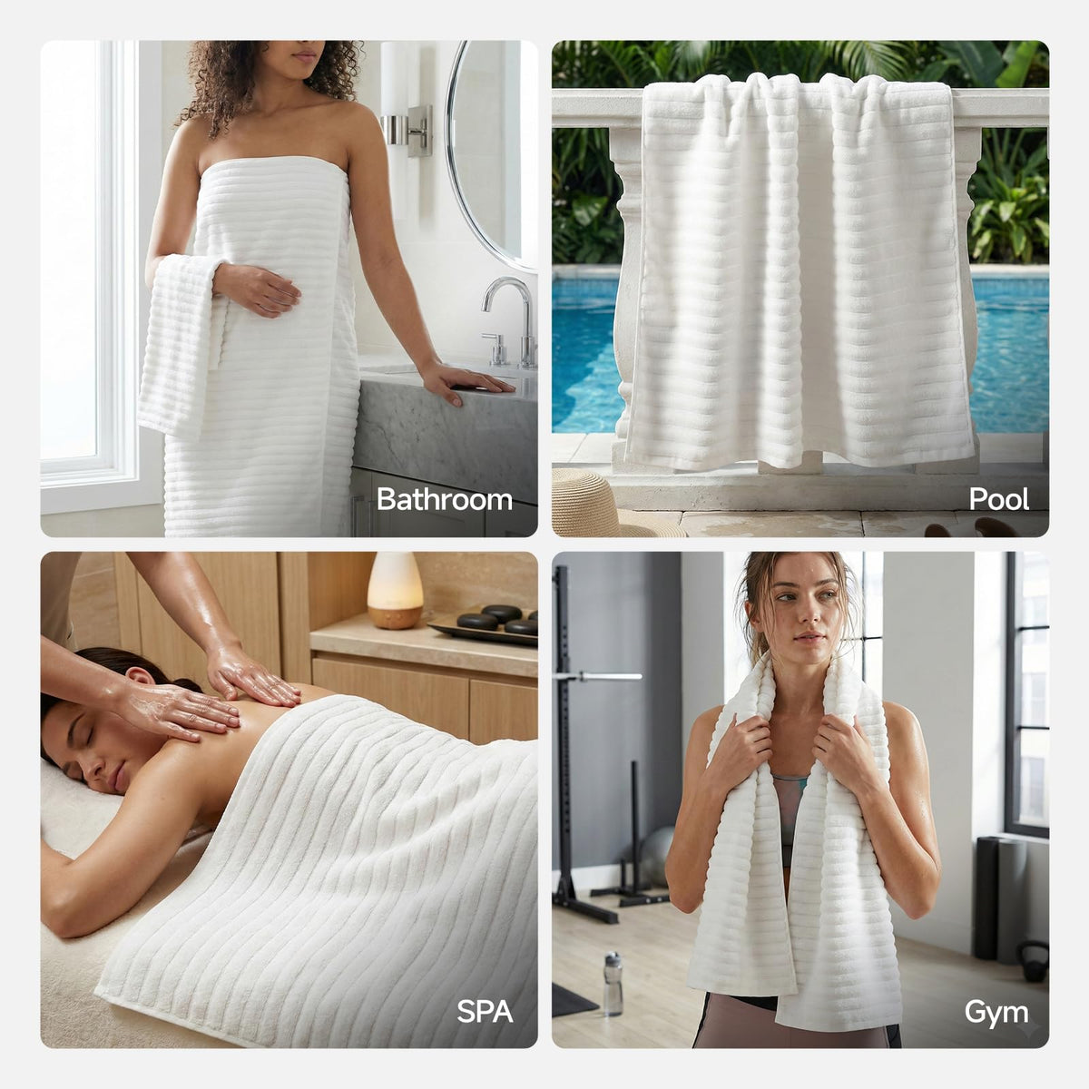 RedKiss bathroom ambience with towels for a spa-like routine