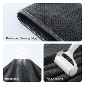 REDKISS elegant solid dark gray design complements any bathroom decor.