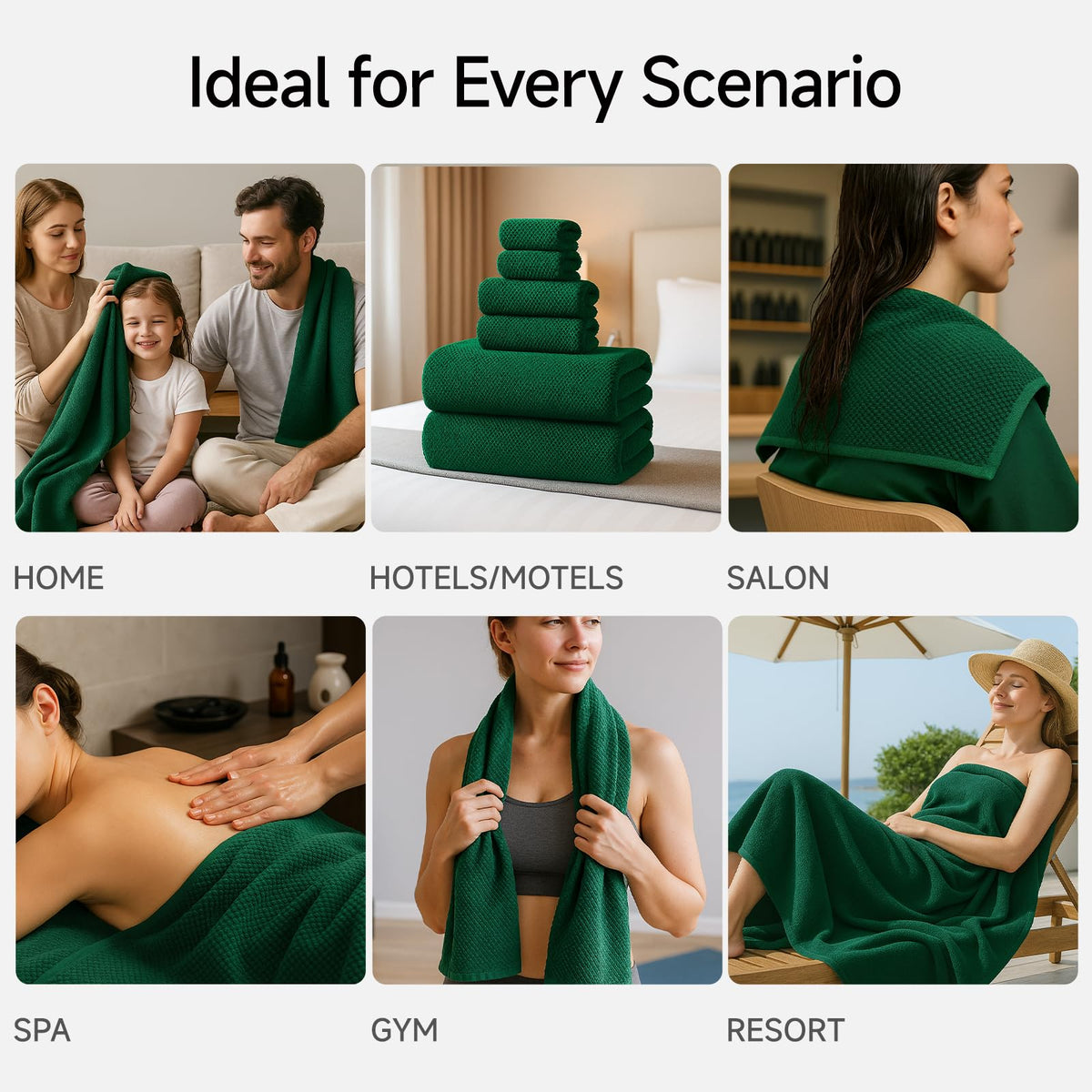 Home spa setup with REDKISS towels ready for daily care