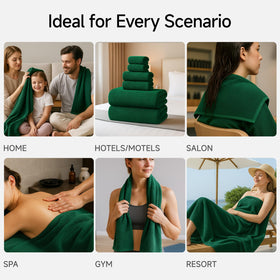 Home spa setup with REDKISS towels ready for daily care
