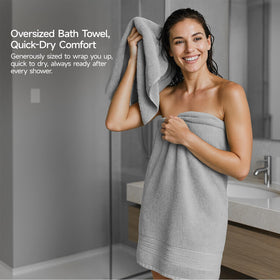 Redkiss towels demonstrate a large surface area for fast drying