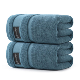 REDKISS large bath towels 2pc packfront shows generous size for spa-like wrap