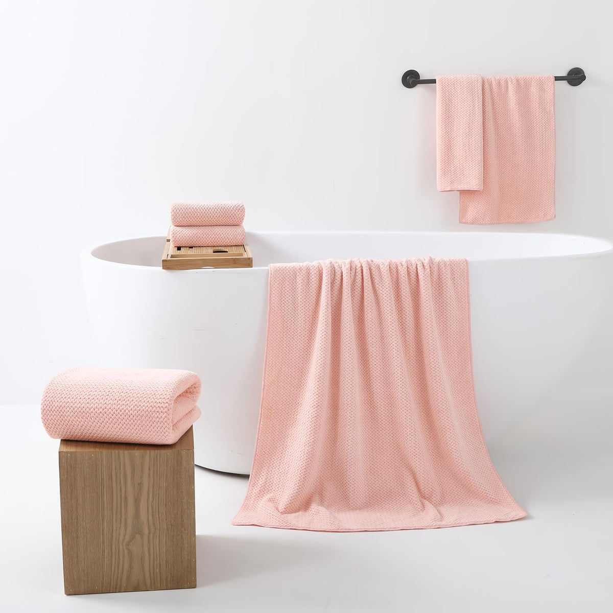 REDKISS Pink Towel Set color-fast dyes stay bright wash after wash