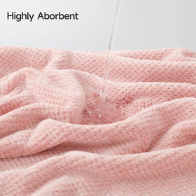 REDKISS Pink Towel Set washcloths 14x14 with soft exfoliating texture