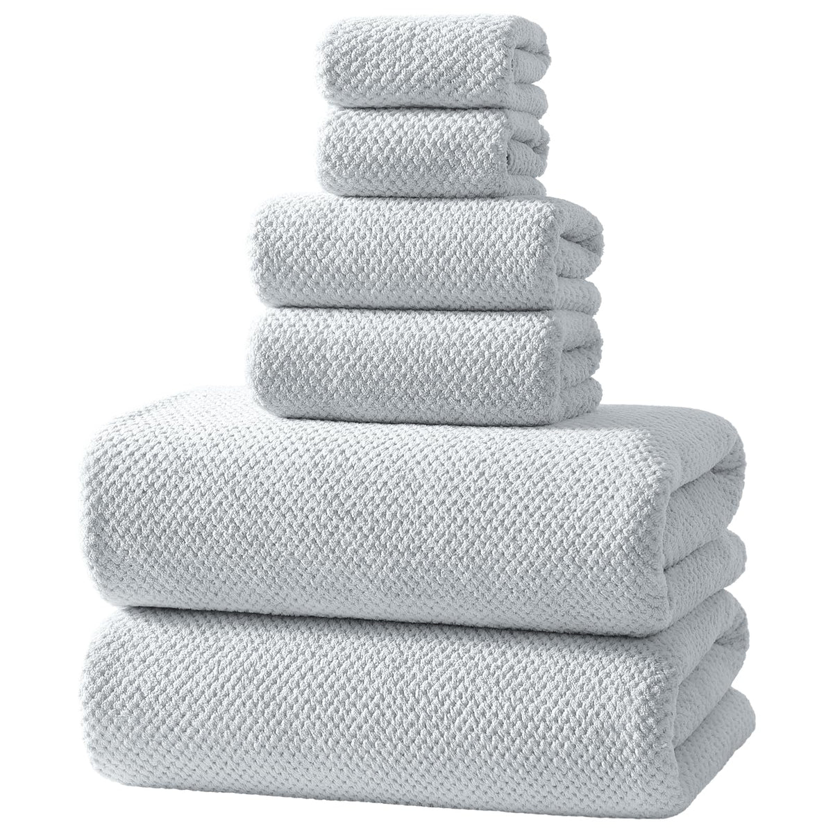 REDKISS premium towel set with ultra-fiber coral fleece for softness and absorbency.
