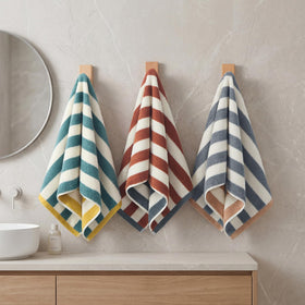 REDKISS striped towels blend modern and vintage decor